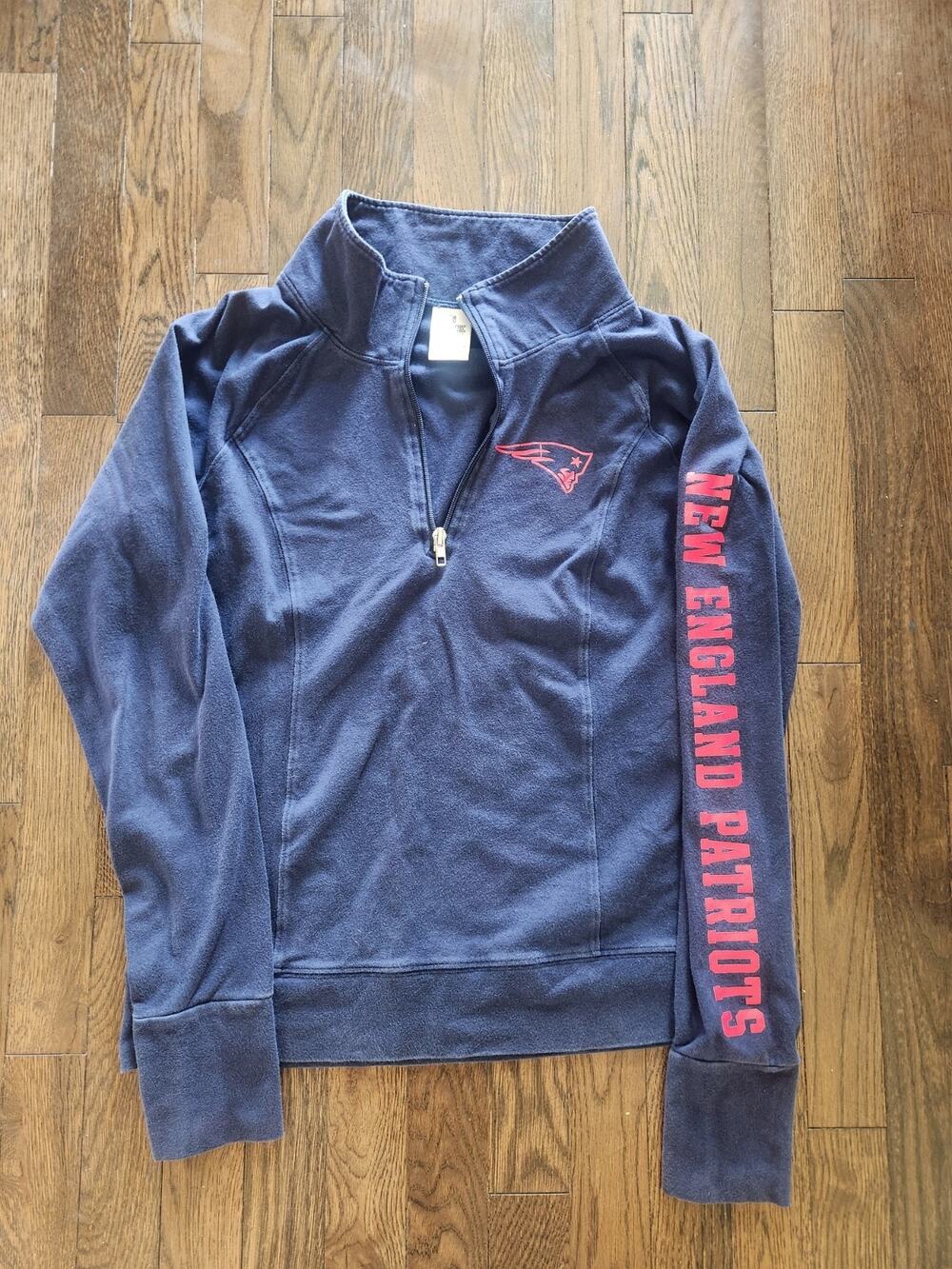 Victoria Secret PINK Patriots NFL Quarter Zip Pullover